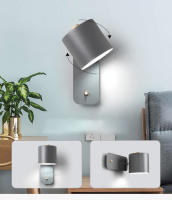 Lámpara De Pared LED Moderna Para Interior Iluminación De Escaleras Y Dormitorio Con Interruptor Decoración Para Sala De Estar Material De Hierro Color Negro Azul Gris Verde - details 5