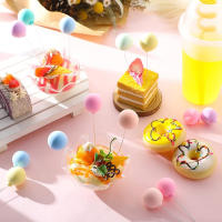 16 PCS Mini Toppers De Galleta De Arcoíris Colorido Para Cumpleaños Baile De Quinceañera Boda Fiesta Decoraciones De Pastel Suministros - details 1
