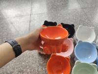 Tazón De Alimentos Para Mascotas De Cerámica Con Base Alta Protector De Cuello Antisalpicaduras Antisalpicaduras Para Perros Y Gatos Alimentación De Animales De Compañía - details 3
