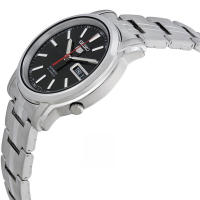 Reloj automático hombre Seiko 5 SNKL83K1 dial negro 37mm correa acero - details 2