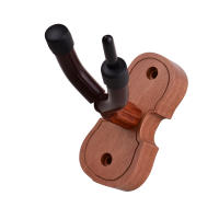 Gancho De Madera Marrón Para Violín Con Portabocinas Soporte De Pared Para Uso En Hogar Y Estudio Accesorio De Violín - details 4