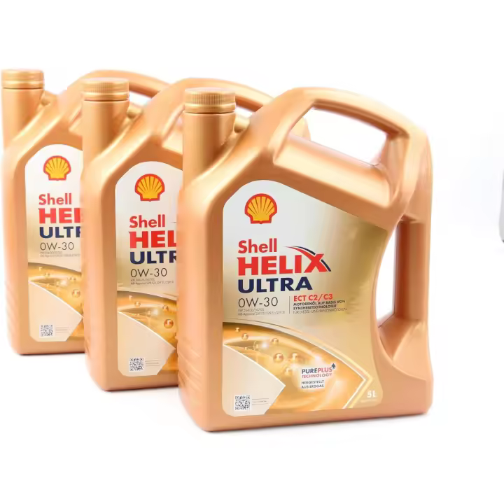 3 Bidones Aceite de Motor Shell Helix Ultra ECT C2/C3 0W30 5Lx3 SN 504.00/507.00 229.52/229.51/229.31 C30 - Protección y rendimiento para motores avanzados - 1