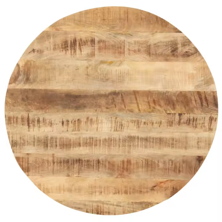 vidaXL Superficie de mesa redonda madera maciza de mango 25-27 mm 70cm - 1
