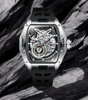 Reloj Mecánico Para Hombre LIGE Diseño Skeleton Acero Inoxidable Cristal De Zafiro Resistente Al Agua Con Display Sin Números Corona a Prueba De Agua - details 17