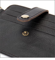 WESTAL Tarjetero Para Hombre Con Anillo De Cuero Genuino Monedero Slim Organizador De Tarjetas Y Dinero Estilo Casual - details 8