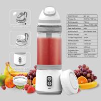 Licuadora y exprimidor de 6 cuchillas Mini - Carga USB, pantalla digital de 3 velocidades, cuchillas de acero inoxidable para smoothies, batidos y jugos frescos - Portátil, ideal para camping, viajes y regalos, Camping Essentials | Gadget de cocina modern - details 1