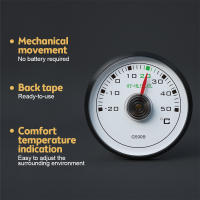 Gauge De Temperatura Dial Tipo 50mm Precisión Alta Termómetro Adhesivo Para Automóviles Y Refrigeradores Mini Indicador De Temperatura - details 9