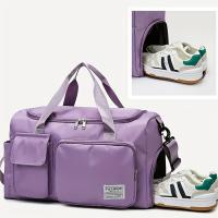 Bolsa de viaje de corta distancia de gran capacidad para mujer, con separación de ropa seca y húmeda. - details 0