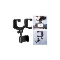 Soporte Móvil para Coches, Sujeta Telefono móvil de 3,5” a 6.4” en Espejo Retrovisor, Soporte para Aguantar Teléfono Móvil, GPS, giratorio 360°，Para Grabacion de Via y no ocupa campo de Vision - details 1