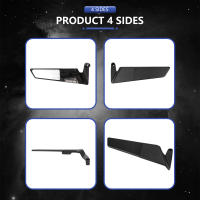 Espejo Retrovisor Rotativo Para Motocicleta Ducati Streetfighter V2 V4 V4 S Con Alas De Viento Y Luz LED Adaptador Para YAMAHA MT07 09 10 Accesorio De Aluminio - details 8