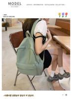 Mochila Escolar Para Mujer Impermeable De Gran Capacidad Con Cierre De Cremallera Suave Color Sólido Casual Para Niñas Adolescentes Estudiante Suministro - details 19