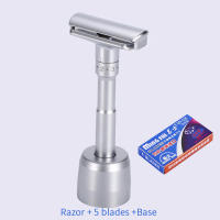 Afeitadora De Seguridad Ajustable Para Hombres Doble Lámina Corte Suave Para Rostro Y Cuerpo Eliminación De Vello Bajo 1-6 - details 3