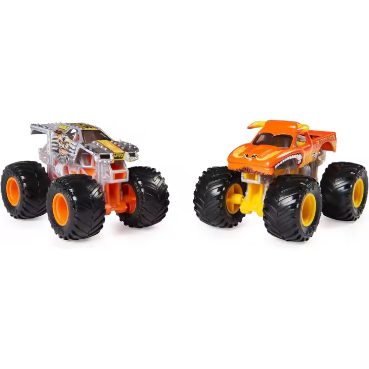SPIN MASTER - MONSTER JAM - 2 COCHES MONSTER TRUCK:  MAX-D Y EL TORO LOCO ESCALA 1:64 - Coches para Niños - Juegos Infantiles - 6066633 - Juguetes Niños 3 años + - 1