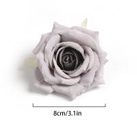 2/5Pcs Cabezas De Flores Rosa Artificiales De Seda Para Decoración De Hogar Bodas Fiestas DIY Artesanía Regalos - details 0