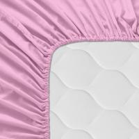 Sábana Bajera de Algodón Rosa - Ultra Suave, Ideal para Pieles Sensibles, Ajuste Perfecto con 4 Puntos de Sujeción Mommata. - details 2