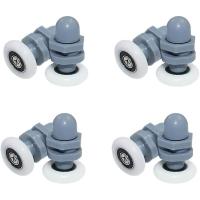 12 piezas Rodillos para mampara de ducha Rodillos para ducha Rodillos para puertas Rodillos para puertas corredizas Rodillos para puertas Rodillos inferiores Ruedas para mampara de ducha Rodillos Ruedas de ducha de 20 mm de fundición - details 3