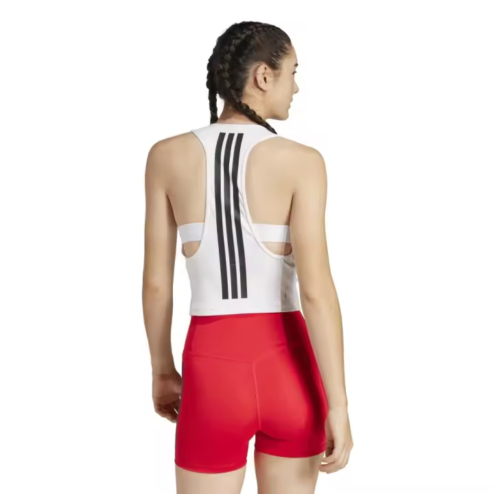 Top Sujetador Adidas Power Racer 3 Stripes Blanco - 1