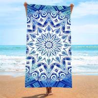 Toalla de playa de microfibra con estampado de varios tamaños y absorbente para surf. - details 7