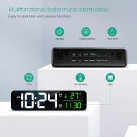 Reloj de cabina LED, Relojes de escritorio Eléctricos con Espejo con fecha, Hora, Pantalla de temp - details 0
