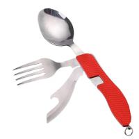 Juego De Cutlería De Acero Inoxidable Plegable 4 En 1 Para Picnic Al Aire Libre Incluye Cuchillo Fork Cuchara Y Abrebotellas - details 9