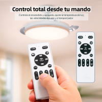 Ventilador de Techo Moderno 66W con 4 Aspas Retráctiles, Luz LED 36W, Motor DC 30W, 6 Velocidades, 3CCT, Control Remoto Ostark-LEDUNI - details 11