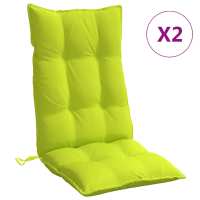 vidaXL Cojines de silla respaldo alto 2 uds tela Oxford Color Antracita,  Crema,  Azul claro y mas Cojín Decorativo de Asiento Cojines de muebles de salon - details 9