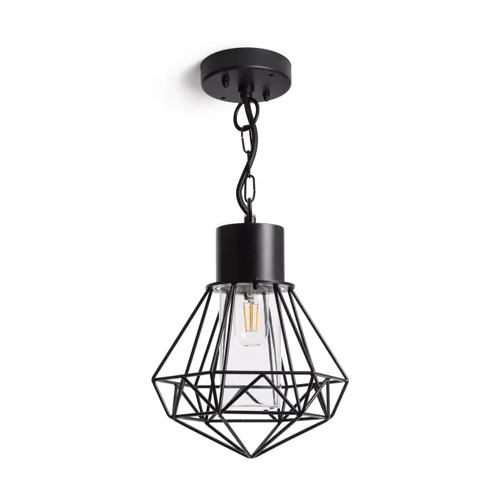 Ledkia Lámpara Colgante Exterior Acero Inoxidable Niamey Negro - 1