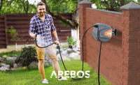 Arebos Carrete de Manguera de Jardín Automático | Enrollador de Manguera | Naranja - details 0