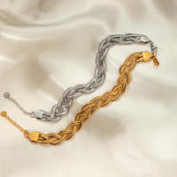 Pulsera De Acero Inoxidable Retro De Moda Delicada Para Uso Diario Regalo Ideal Para Vacaciones Y Citas Tipo De Cadena: Snake Clasp: Abrazadera De Lobster Estilo: Vintage - details 1
