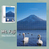 Rompecabezas De Madera 1000 Piezas Para Adultos Paisaje Japonés Con Sakura Juego Familiar Regalo De Navidad Escena Bonita - details 6