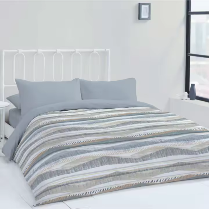 Funda Nórdica DESERT Textil Blanca 50% Algodón 50% Poliéster Tacto Suave 2 Colores - 1