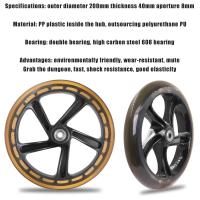 Ruedas De Patinete Para Adultos 200mm Con Rodamientos ABEC 7 Ruedas Sólidas De Repuesto Para Patinete Razor Y Patinete De Pies - details 3