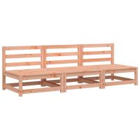 vidaXL Sofás de jardín sin reposabrazos 3 uds madera pino 70x70x67 cm Pino natural, Pino blanco, Marrón pino Conjunto Terraza Muebles Jardín Exterior Juego de Muebles de jardín Mueble Jardín Exterior Muebles de Salon Exterior - details 4