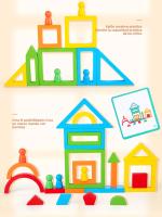 Juguetes Educativos De Madera Arcoíris Bloques De Pila DIY Juego De Colores Y Formas Para Niños Desarrollo Cognitivo Temprano - details 1