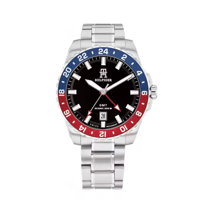 Tommy Hilfiger TH85 1792131 Reloj de hombre - Acero con movimiento GMT - 1