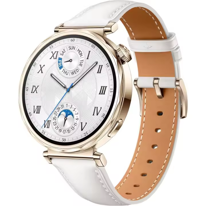 HUAWEI Watch GT5, Smartwatch pantalla 1.43, hasta 14 días, 41mm, Cuero Blanco - 1