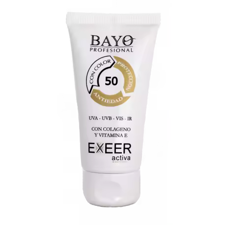 BAYO PROFESIONAL Protección Solar Antiedad SPF 50 con Color Resistente Al Agua - 1