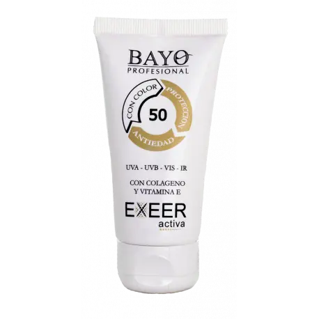 BAYO PROFESIONAL Protección Solar Antiedad SPF 50 con Color Resistente Al Agua - 1
