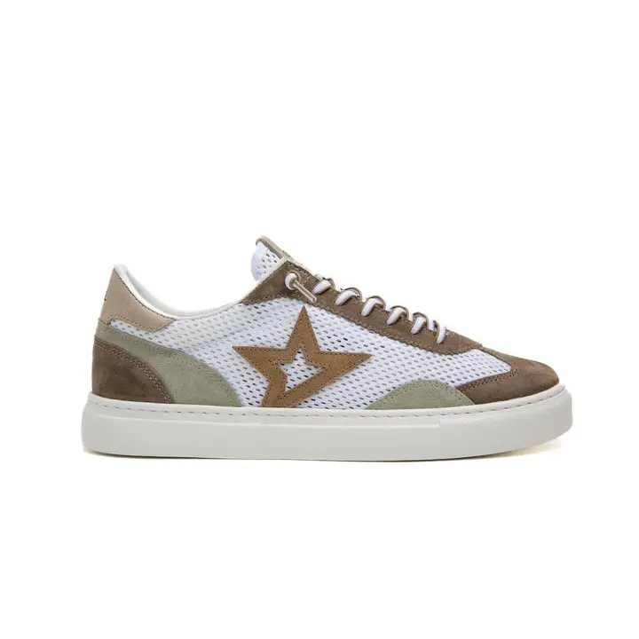 Cetti hombre zapatillas C-1259 rejilla micro blanco - 1