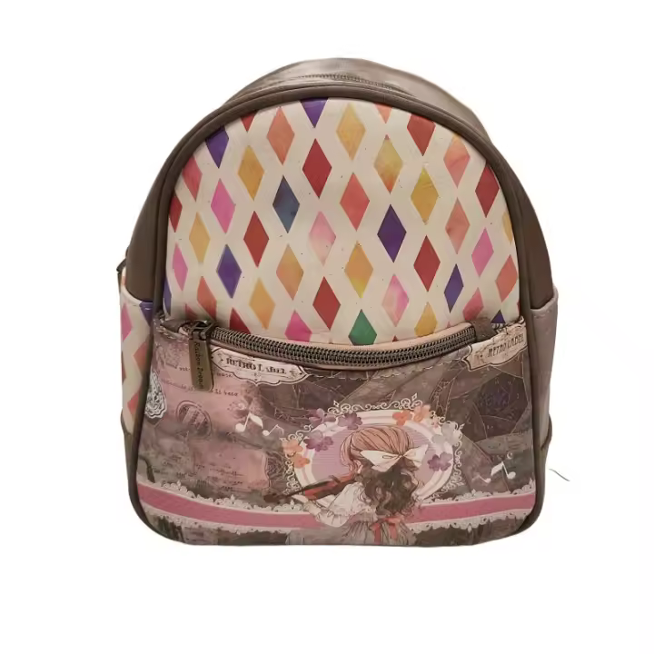 Mochila con motivos de muñeca Sweet Candy, niña al violín. Piel sintética.  Mujer - 1