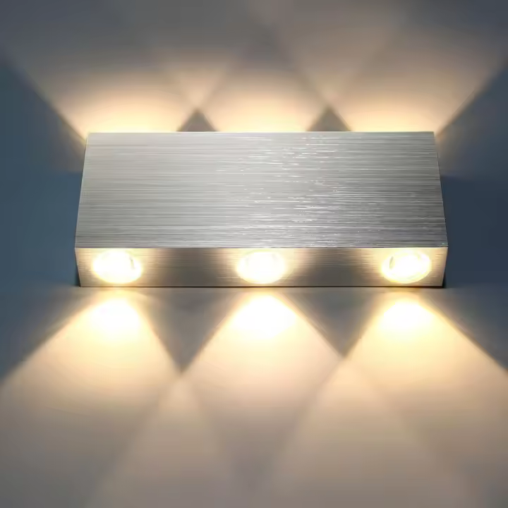 Lámpara de Pared LED Moderna Cuadrada para Interiores Luz de Pared con Componentes de Iluminación y Decoración - 1