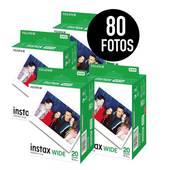 PELÍCULA INSTAX WIDE FUJIFILM PACK 80 FOTOS - 1