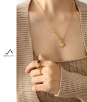 Collar de cadena con colgante de corazón Vintage para mujer, cadena de suéter de Color, joyería para mujer collar con colgante de corazón para mujer, cadena fina de acero inoxidable 316L, Color dorado, joyería para el cuello para niñas, regalos de moda - details 7