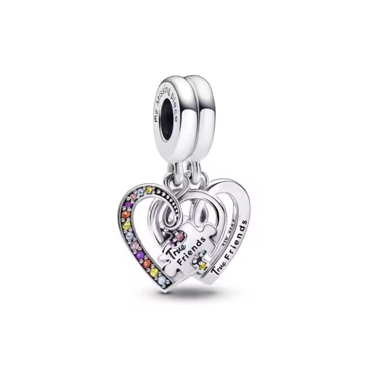 Charm Colgante Divisible en plata de ley Puzzle Corazones de la Amistad Pandora 792239C01 PANDORA Raíz Joyas Pandora MUJER inicio Charm Pandora Mujer Pandora Original - 1