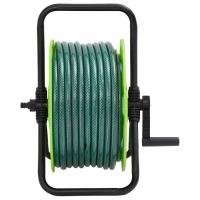 vidaXL Carrete de manguera de pie con set racores PVC verde 0,75" 20 m - details 1