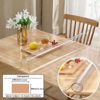 Mantel De PVC Transparente Resistente Al Agua Y a La Grasa Para Cocina Tapete Rectangular Suave Cubierta De Tela Para Mesa - details 1