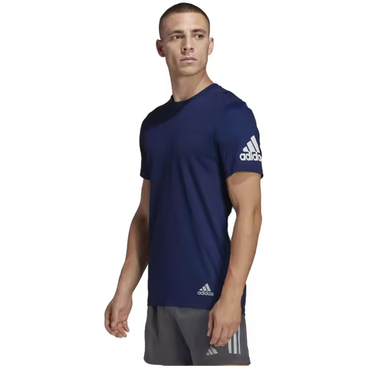 Camiseta de Manga Corta Adidas Run It para hombre en color azul - 1