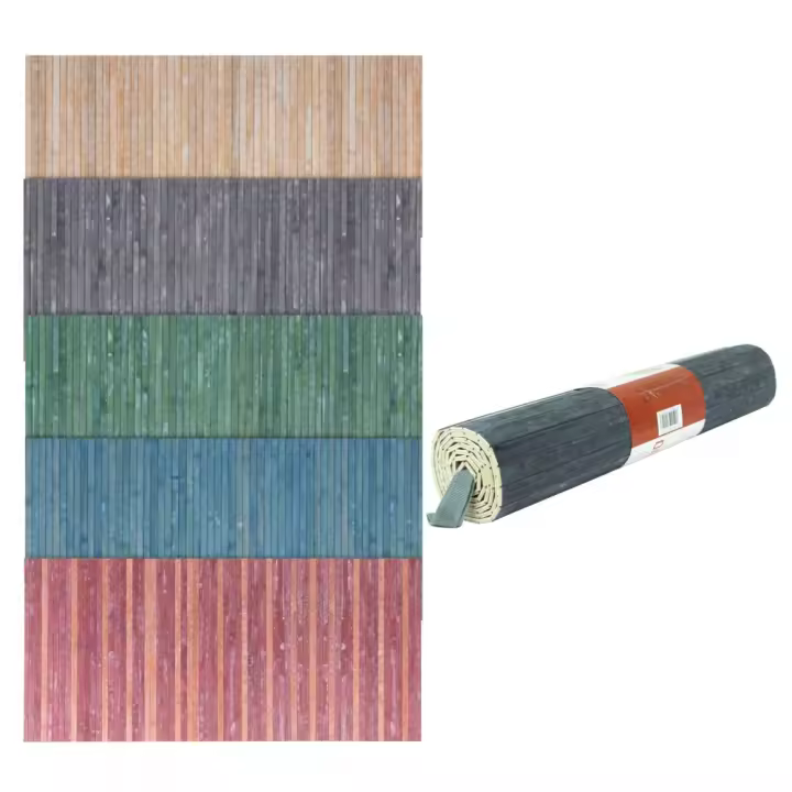 Alfombra de bambú REDS con fondo antideslizante lavable 50x120cm - 1