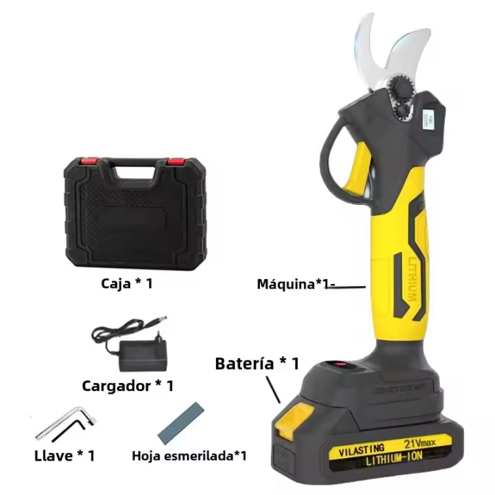 Tijeras De Podar Eléctricas Sin Cable Con Pantalla LED Herramienta De Jardín Compatible Con Batería Makita 18V - 1