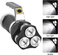 Interior Recargable, Interior de 5000 Lúmenos, Interior Ultra Potente, 3 XML-T6 LED Portáthil Interior, Interior de Mano Para El Hogar, Camping, Pesca (3 Pilas Incluidas) - details 2